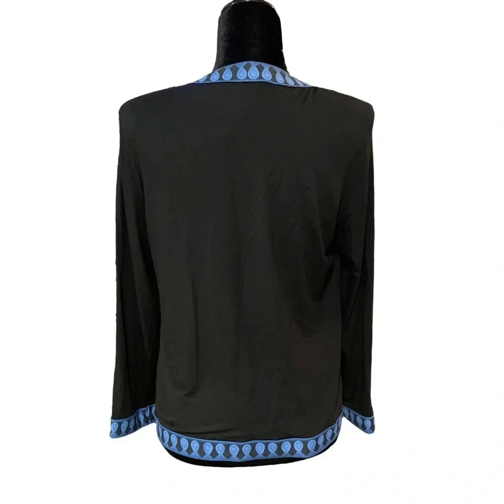 AVERARDO BESSI Printed Soft Jersey Knit Cardigan Blazer Jacket